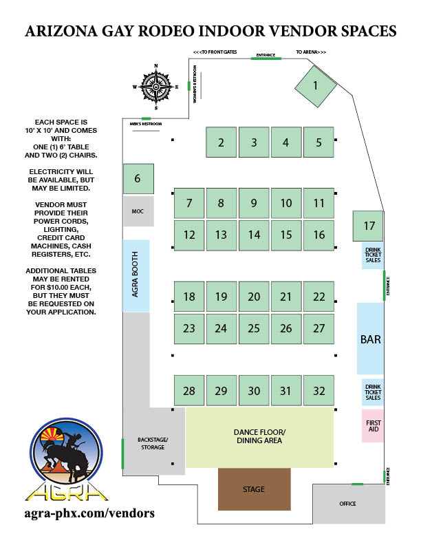 Agra Vendor Map Arizona Gay Rodeo Association