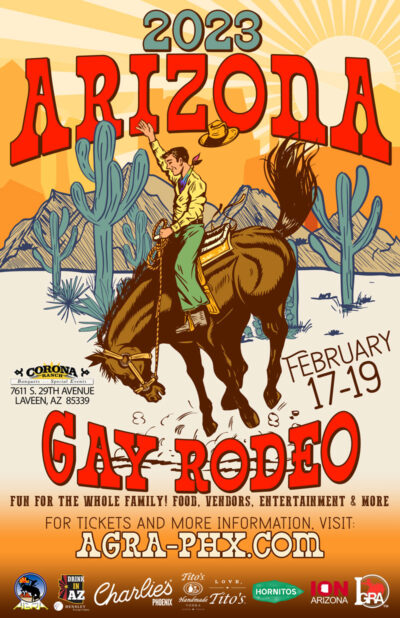 2023 Arizona Gay Rodeo Poster Arizona Gay Rodeo Association