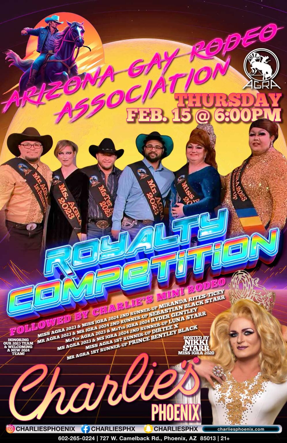 2024 AGRA Royalty Competition Arizona Gay Rodeo Association